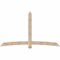 Ekena Millwork Bellingham Smooth Timber Gable Bracket, Douglas Fir, 96"W x 56"H x 1 1/2"D x 5 1/2"F, 14/12 Pitch GBW096X56X0206BEL00SDF - alternate 1